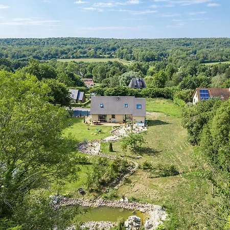 Maison Du Bonheur Avec Riviere & Spa, 4 & 2 Sdb Vila Tourville-en-Auge