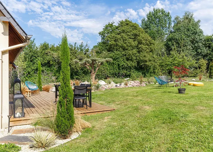 Maison Du Bonheur Avec Riviere & Spa, 4 & 2 Sdb * Tourville-en-Auge