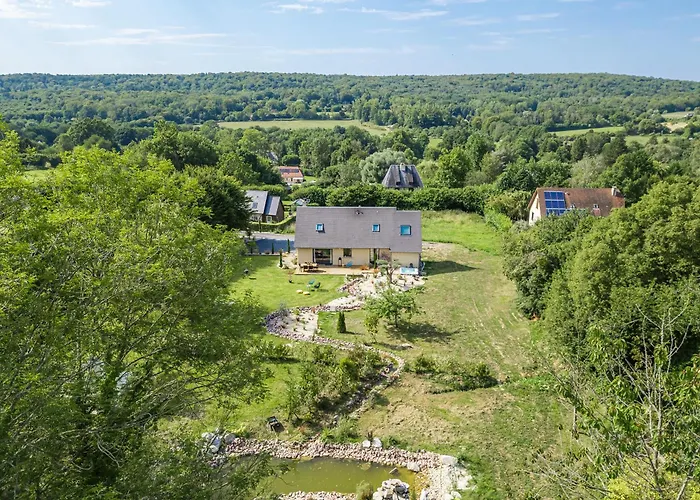 Maison Du Bonheur Avec Riviere & Spa, 4 & 2 Sdb וילה Tourville-en-Auge